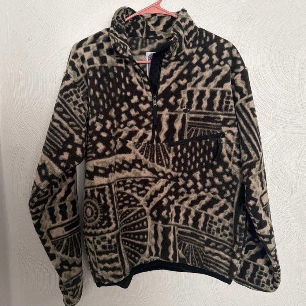 90s Jack Wolfskin Half Zip-Up Fleece Sweater